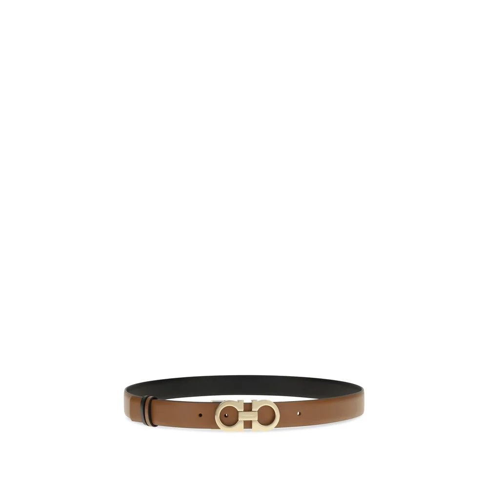 Ferragamo Brun Bos Taurus Bält