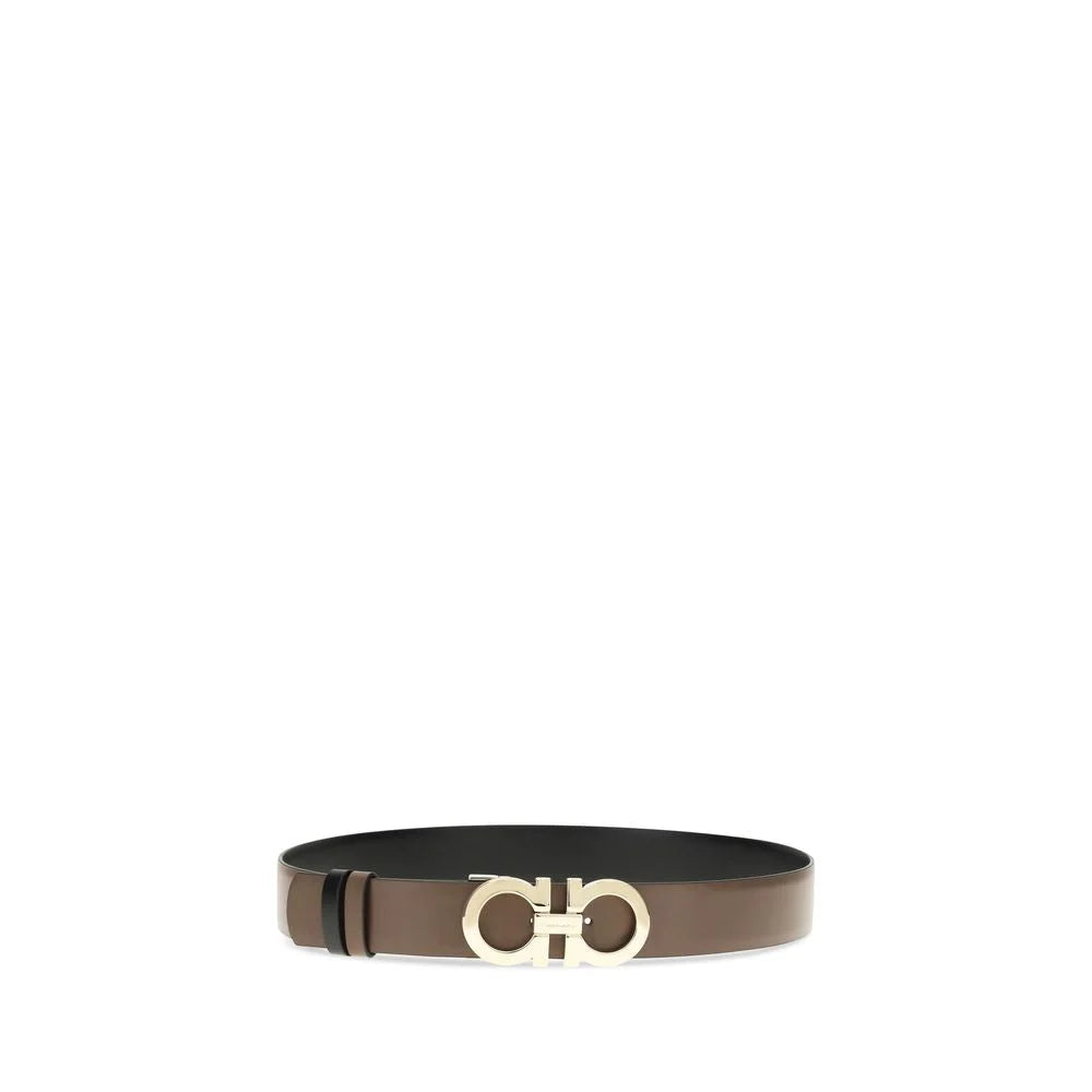 Ceinture Ferragamo marron en cuir de veau Bos Taurus classique