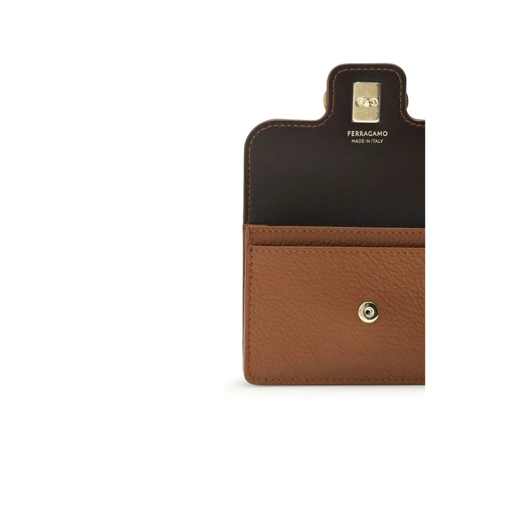 Ferragamo Ruskea Nahkalompakko