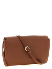 Ferragamo Brown Calfskin Clutch Bag