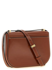 Ferragamo Brown Calfskin Crossbody Bag