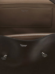 Ferragamo Brown Calfskin Shoulder Bag
