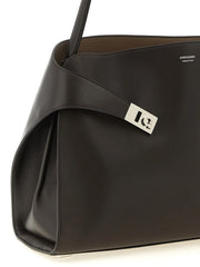 Ferragamo Brown Calfskin Shoulder Bag