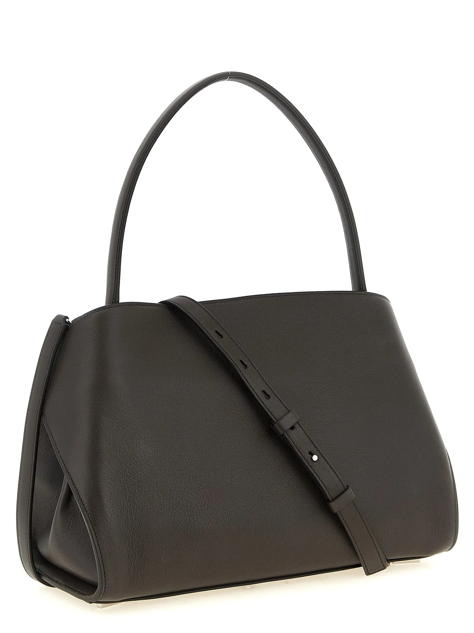 Ferragamo Brown Calfskin Shoulder Bag