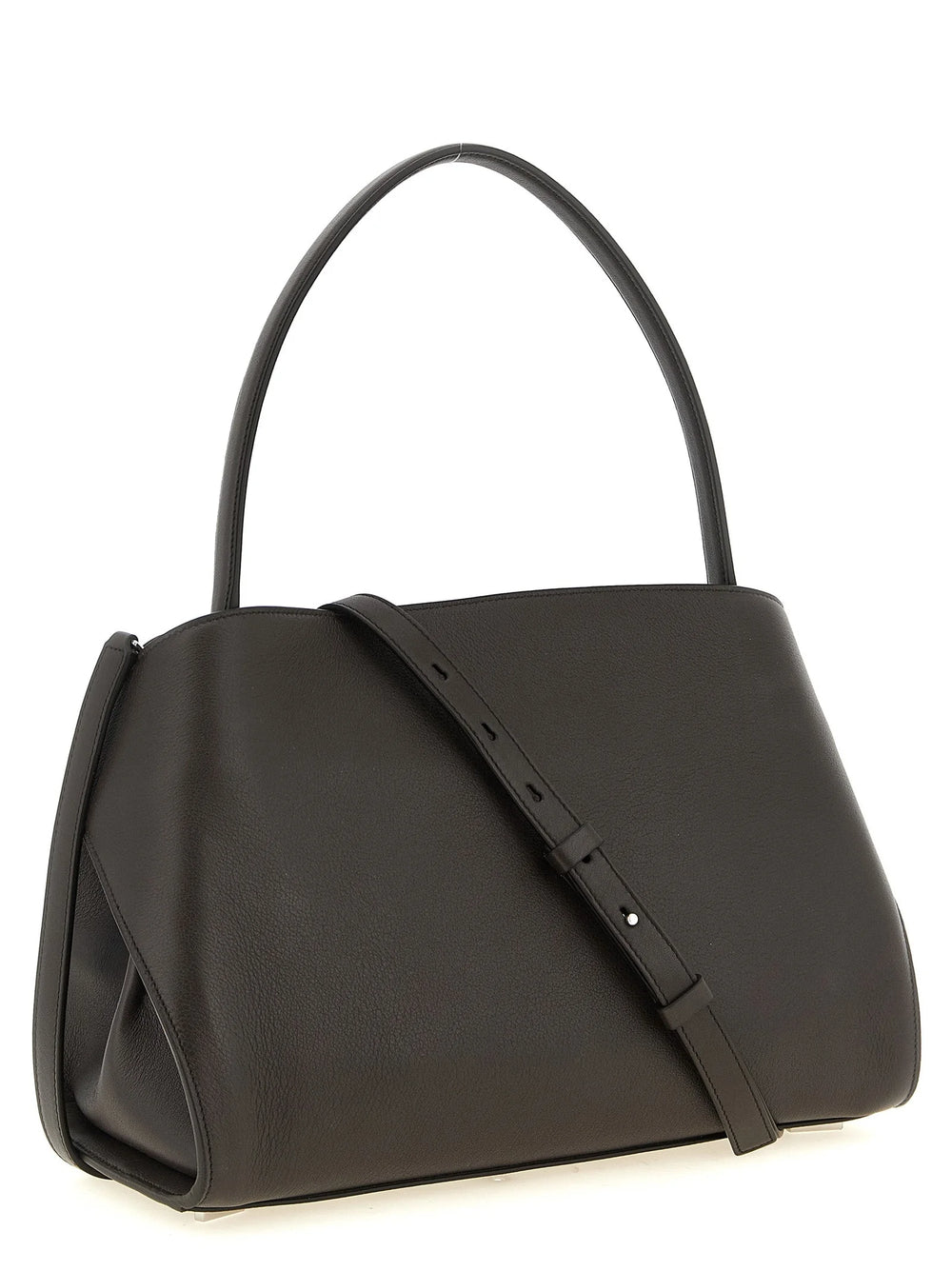 Ferragamo Brown Calfskin Shoulder Bag