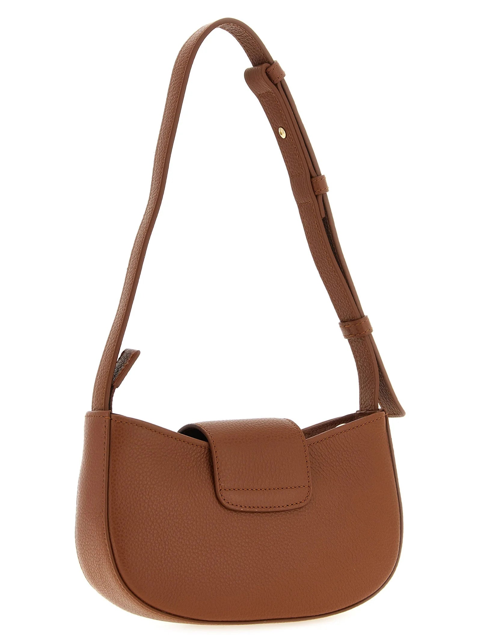 Ferragamo Brown Calfskin Shoulder Bag
