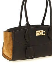 Ferragamo Brown Calfskin Shoulder Bag