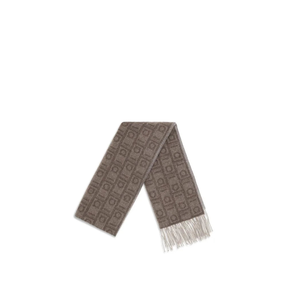 Ferragamo Brown Cashmere Scarf