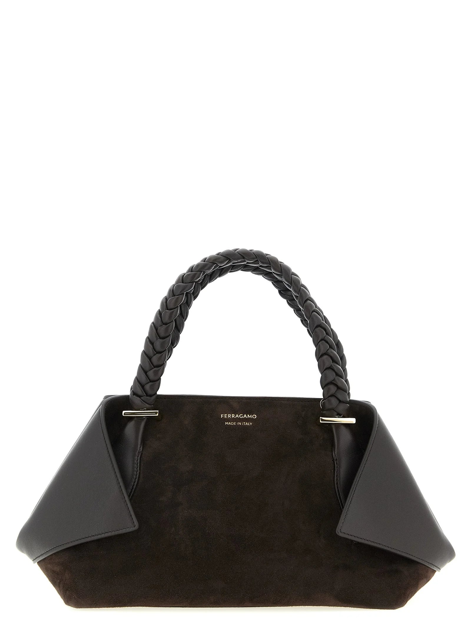 Ferragamo Brown Goatskin Handbag
