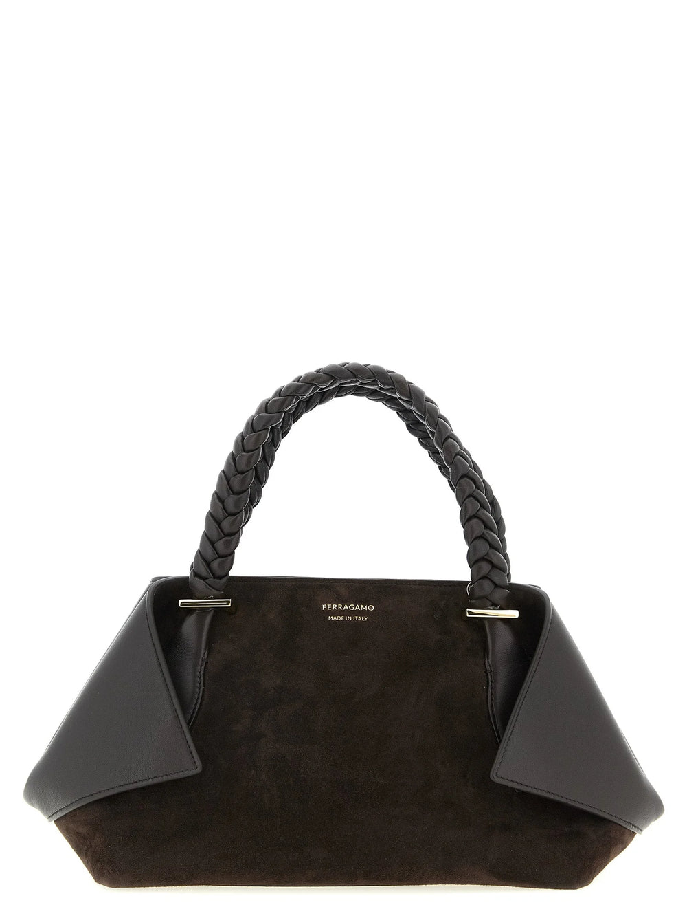 Ferragamo Brown Goatskin Handbag