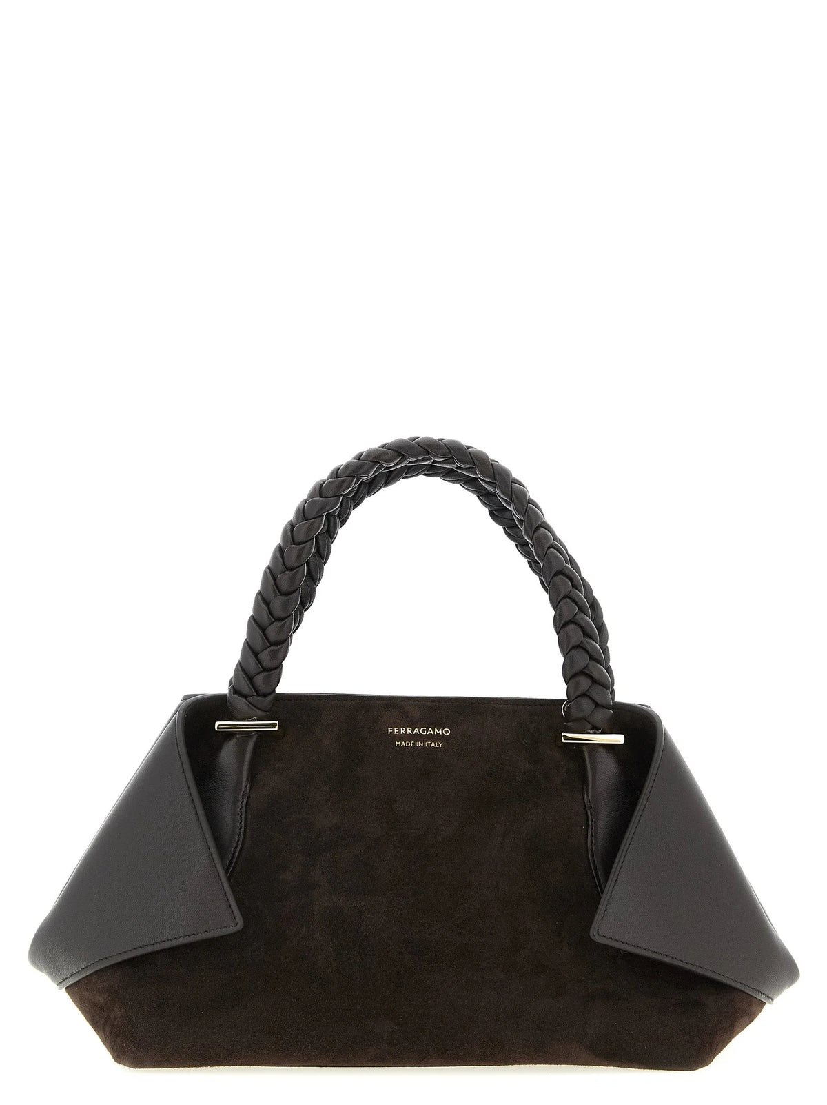 Ferragamo Brown Goatskin Handbag