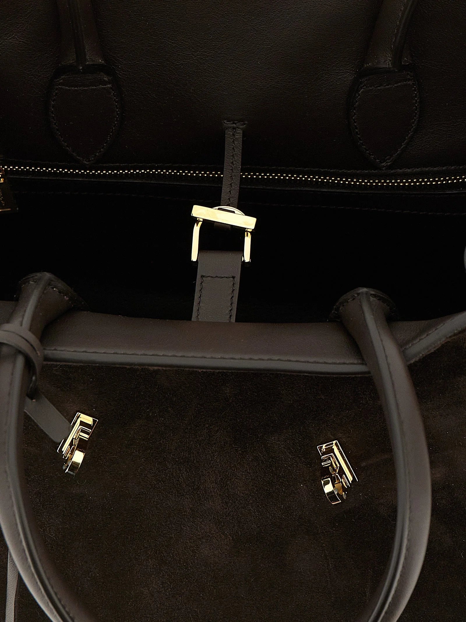 Ferragamo Brown Goatskin Handbag
