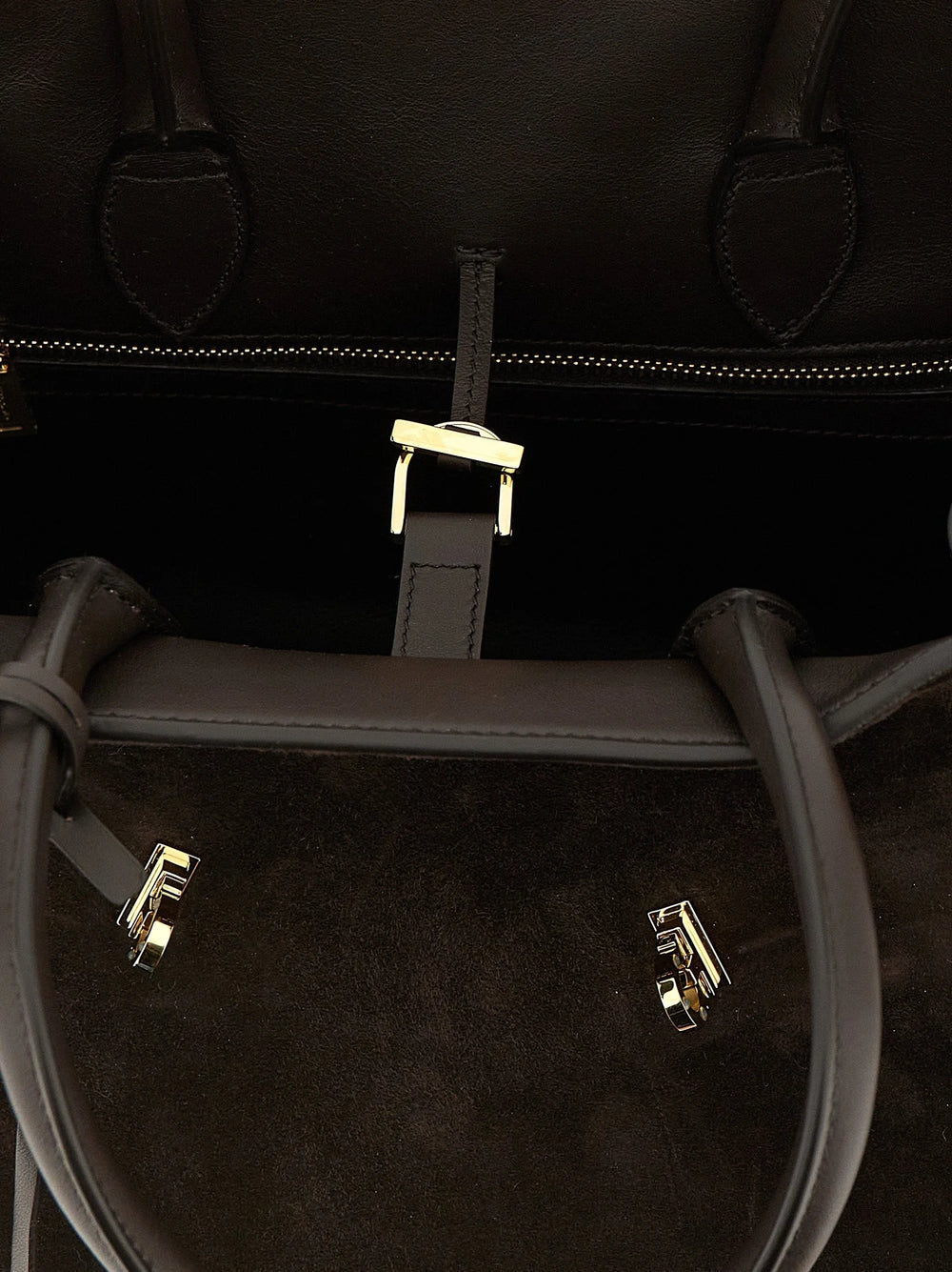 Ferragamo Brown Goatskin Handbag