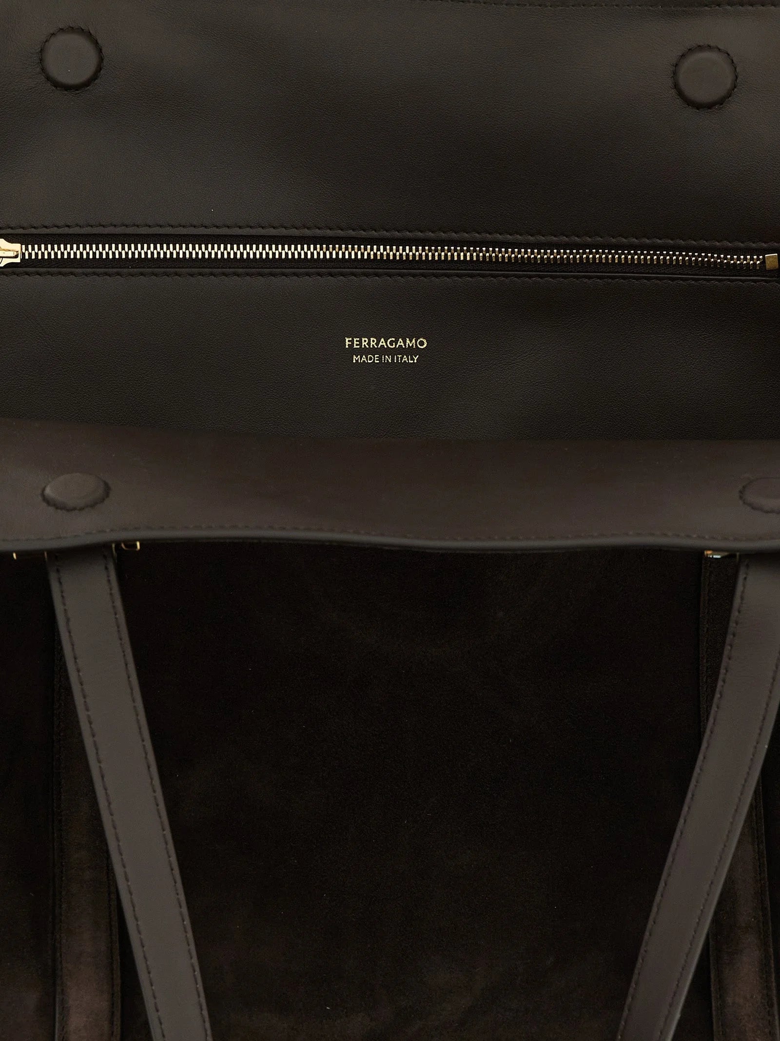 Ferragamo Brown Goatskin Shoulder Bag
