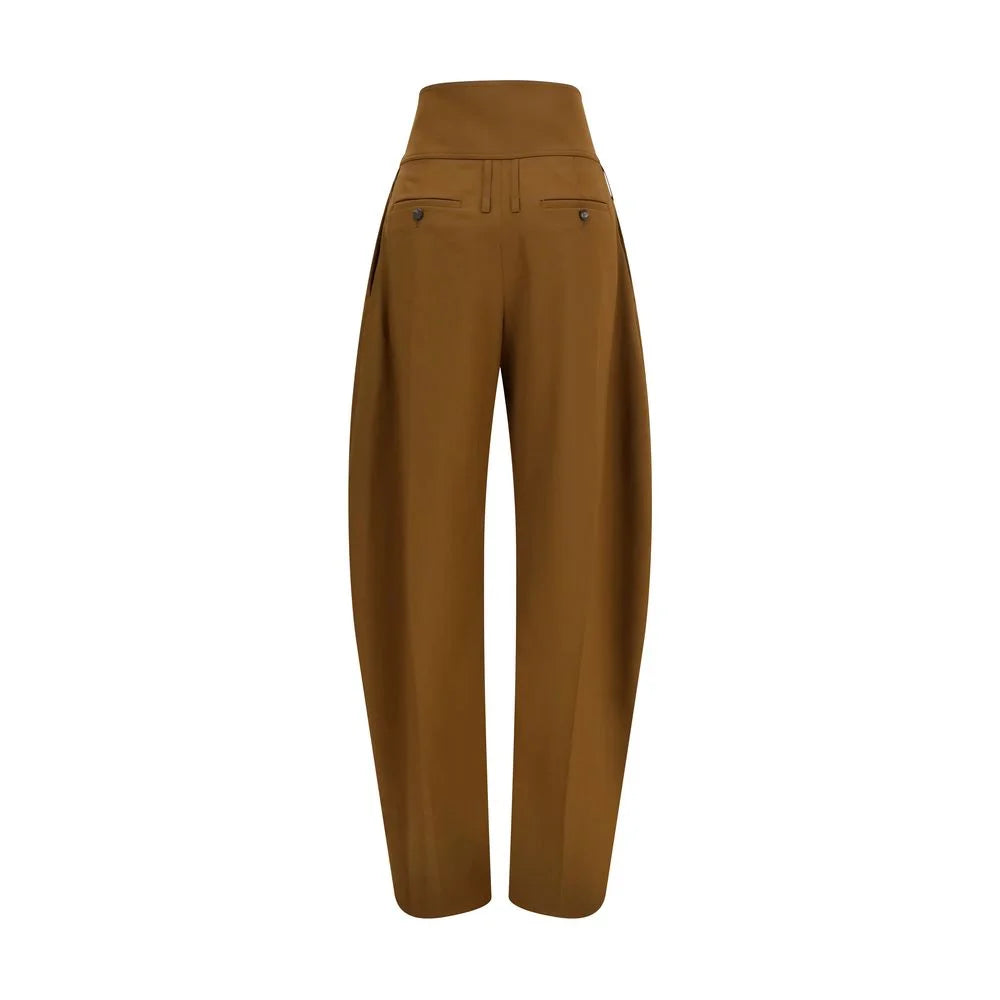Ferragamo Brown Wool Oves Aries Casual Pants - IT40 | M
