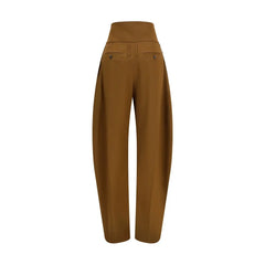 Ferragamo Brown Wool Oves Aries Casual Pants - IT40 | M
