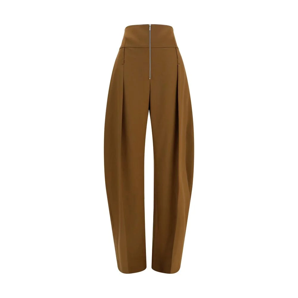 Ferragamo Brown Wool Oves Aries Casual Pants - IT40 | M