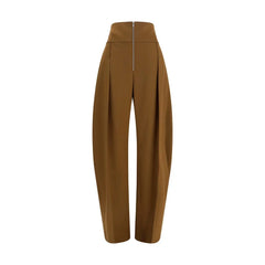 Ferragamo Brown Wool Oves Aries Casual Pants - IT40 | M
