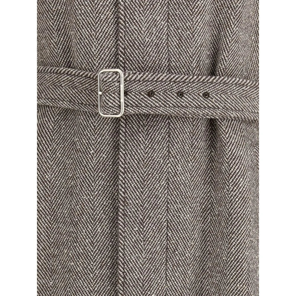 Ferragamo Coat in herringbone-patterned fabric - IT48 | M