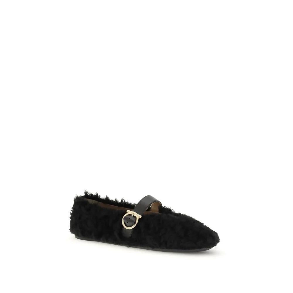 Ferragamo Gancini-embellished Ballerinas - EU37/US7