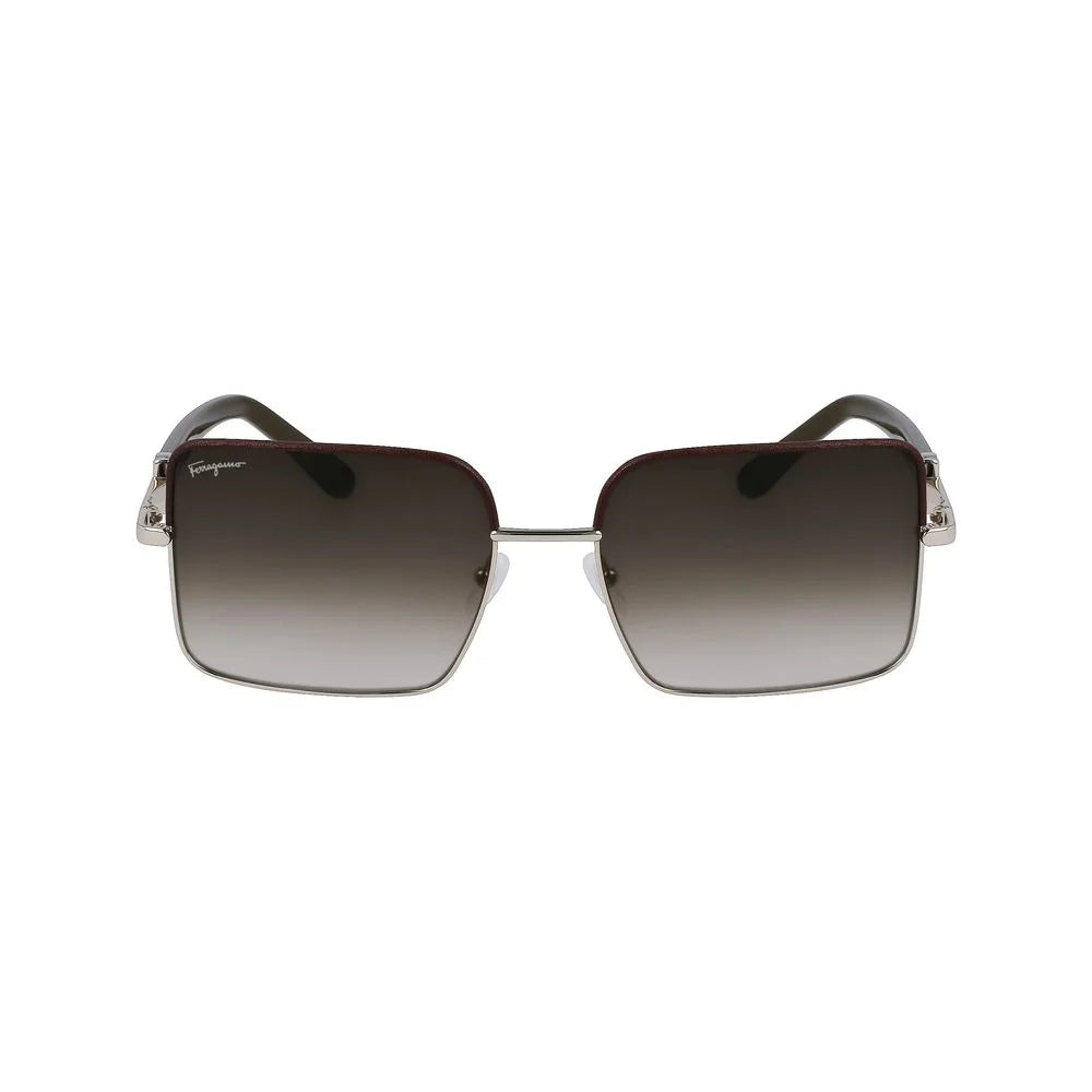 Ferragamo Gold Metal Sunglasses