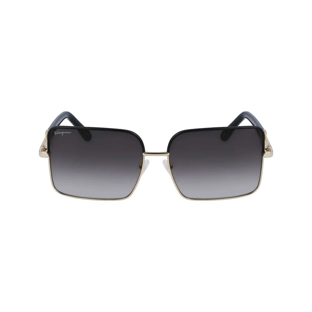 Ferragamo Gold Metal Sunglasses