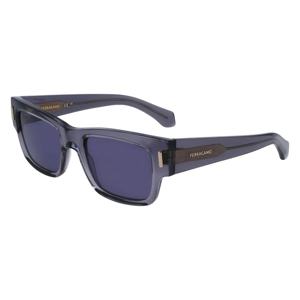 Ferragamo Gray Acetate Sunglasses