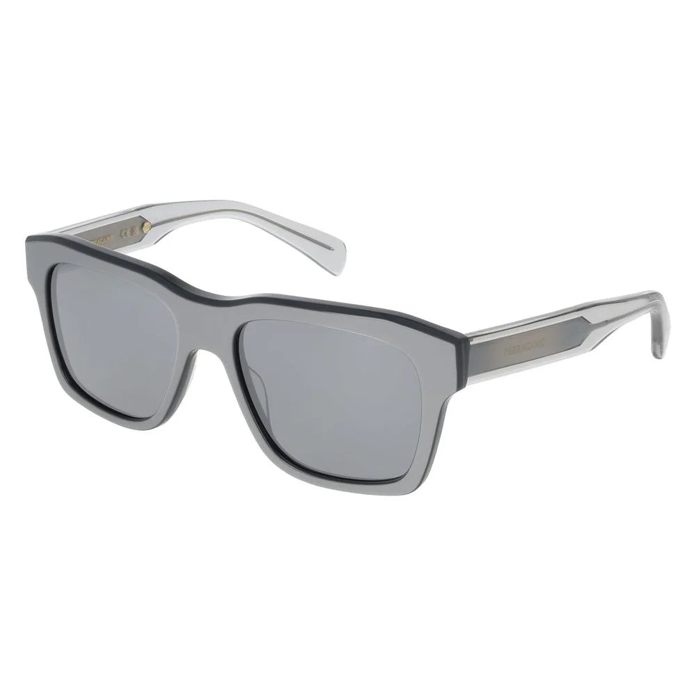 Ferragamo Gray Acetate Sunglasses