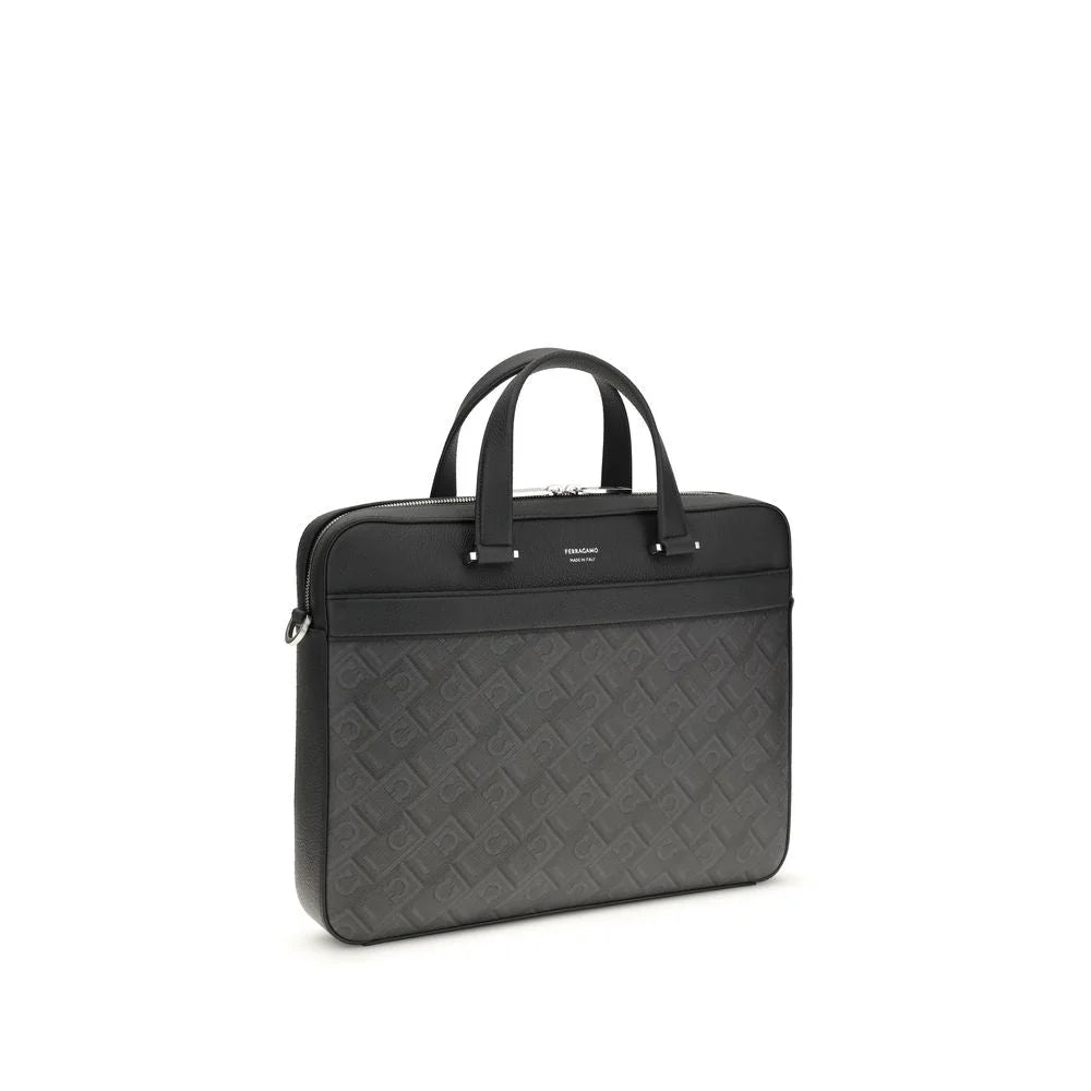 Ferragamo Briefcase en cuir de veau gris Bos Taurus - Briefcases