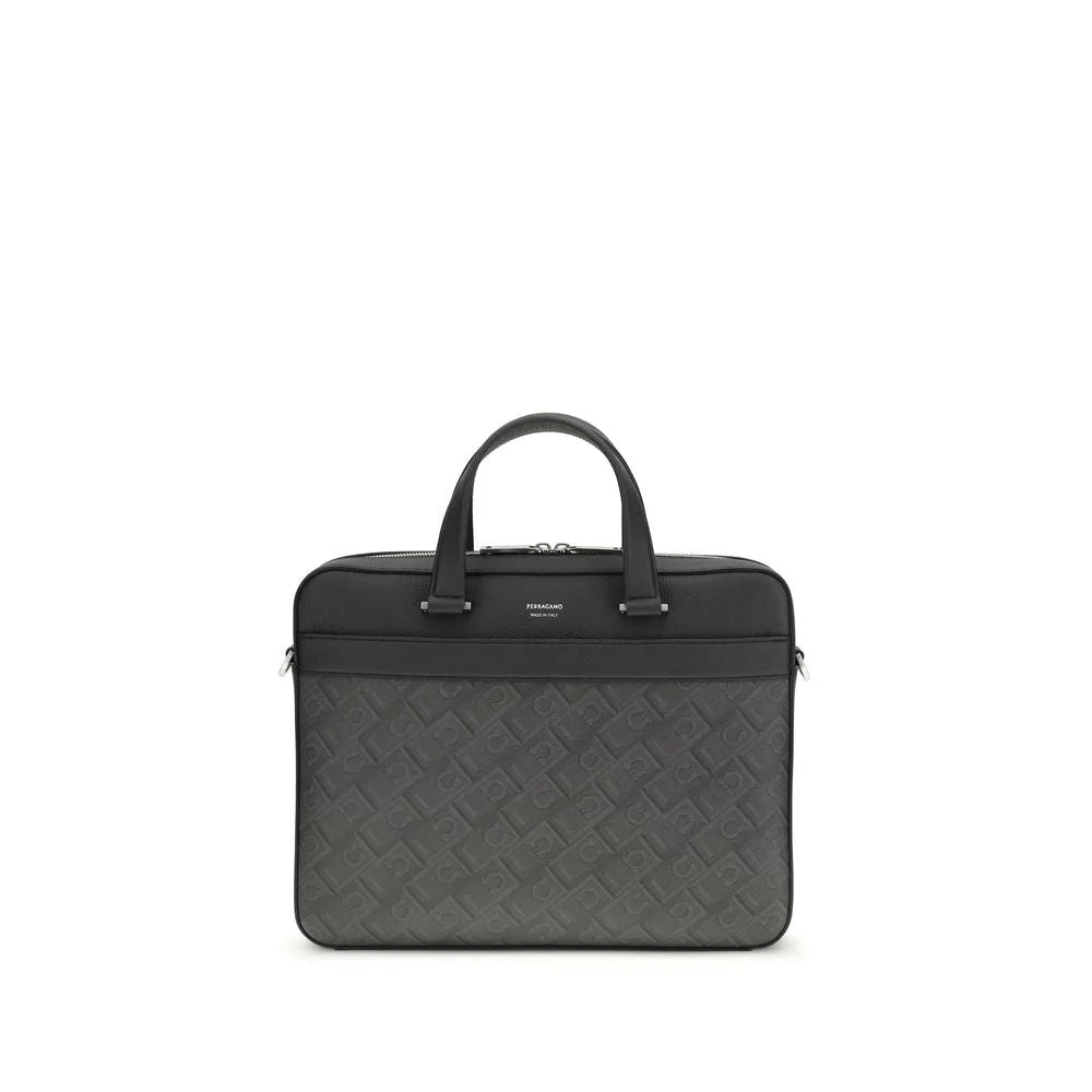 Ferragamo Briefcase en cuir de veau gris Bos Taurus - Briefcases