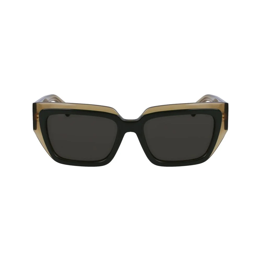 Ferragamo Green Acetate Sunglasses