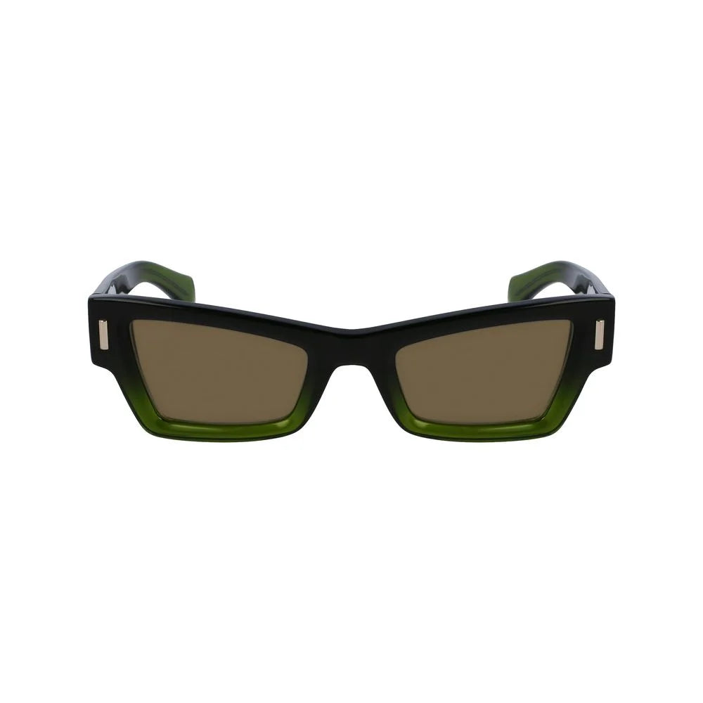 Ferragamo Green Acetate Sunglasses