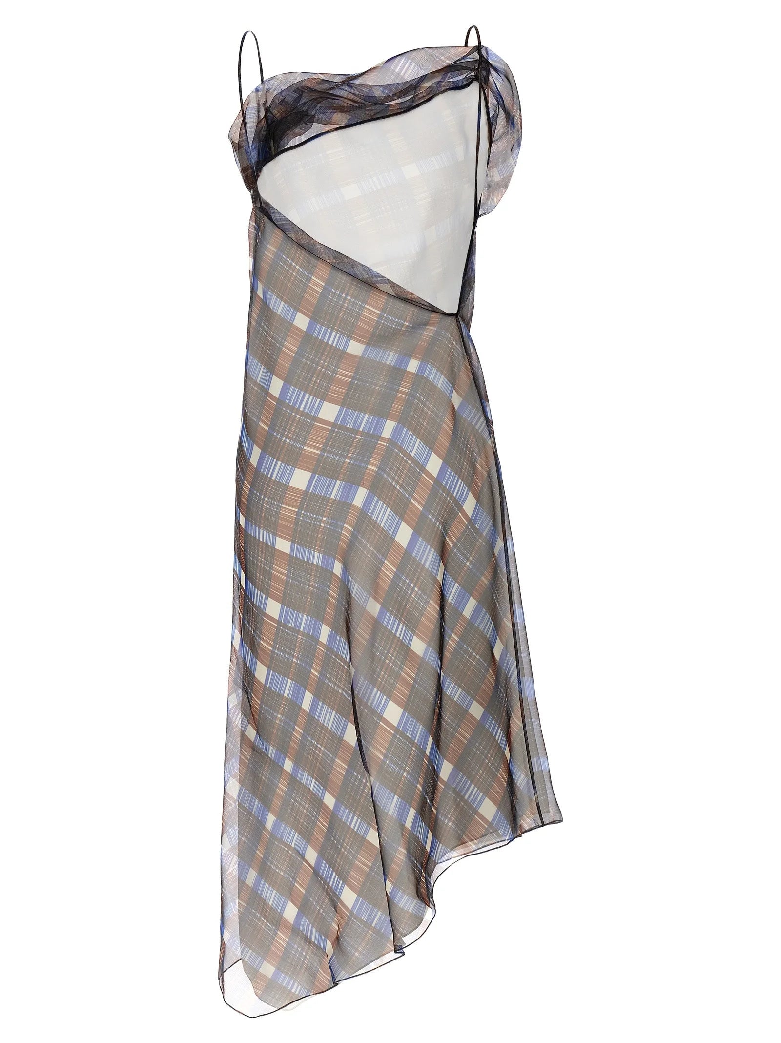 Ferragamo Multicolor Polyester Midi Dress - IT42