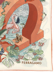 Ferragamo Multicolor Silk Scarf