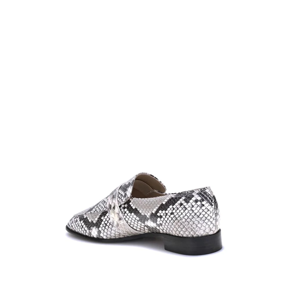 Ferragamo Python print leather Loafers - Flats