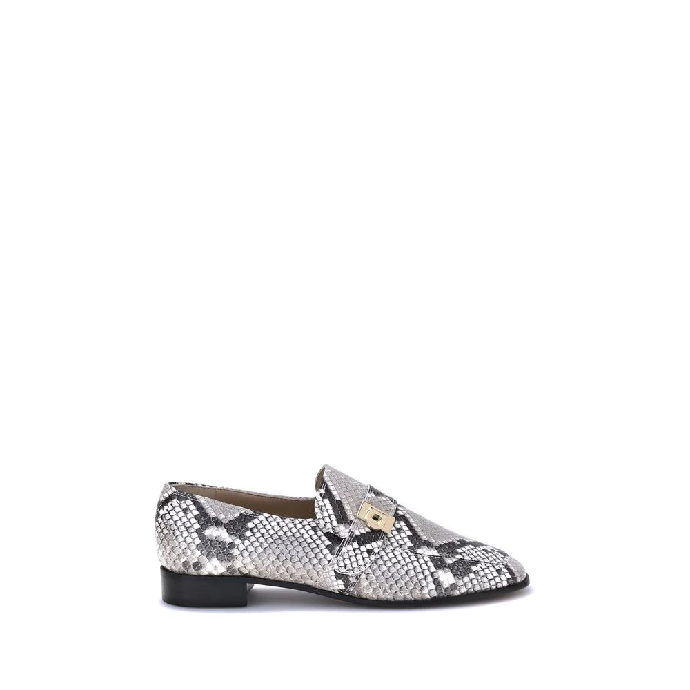 Ferragamo Python print leather Loafers - Flats
