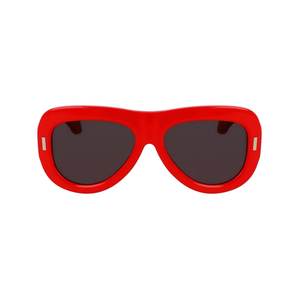 Ferragamo Red Acetate Sunglasses