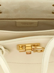 Ferragamo White Calfskin Handbag