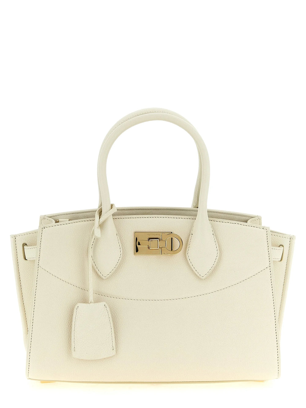 Ferragamo White Calfskin Handbag