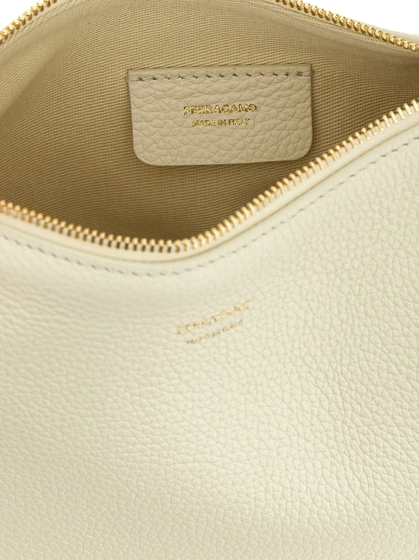 Ferragamo White Calfskin Handbag