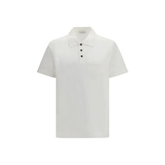 Ferragamo White Cotton Polo Shirt