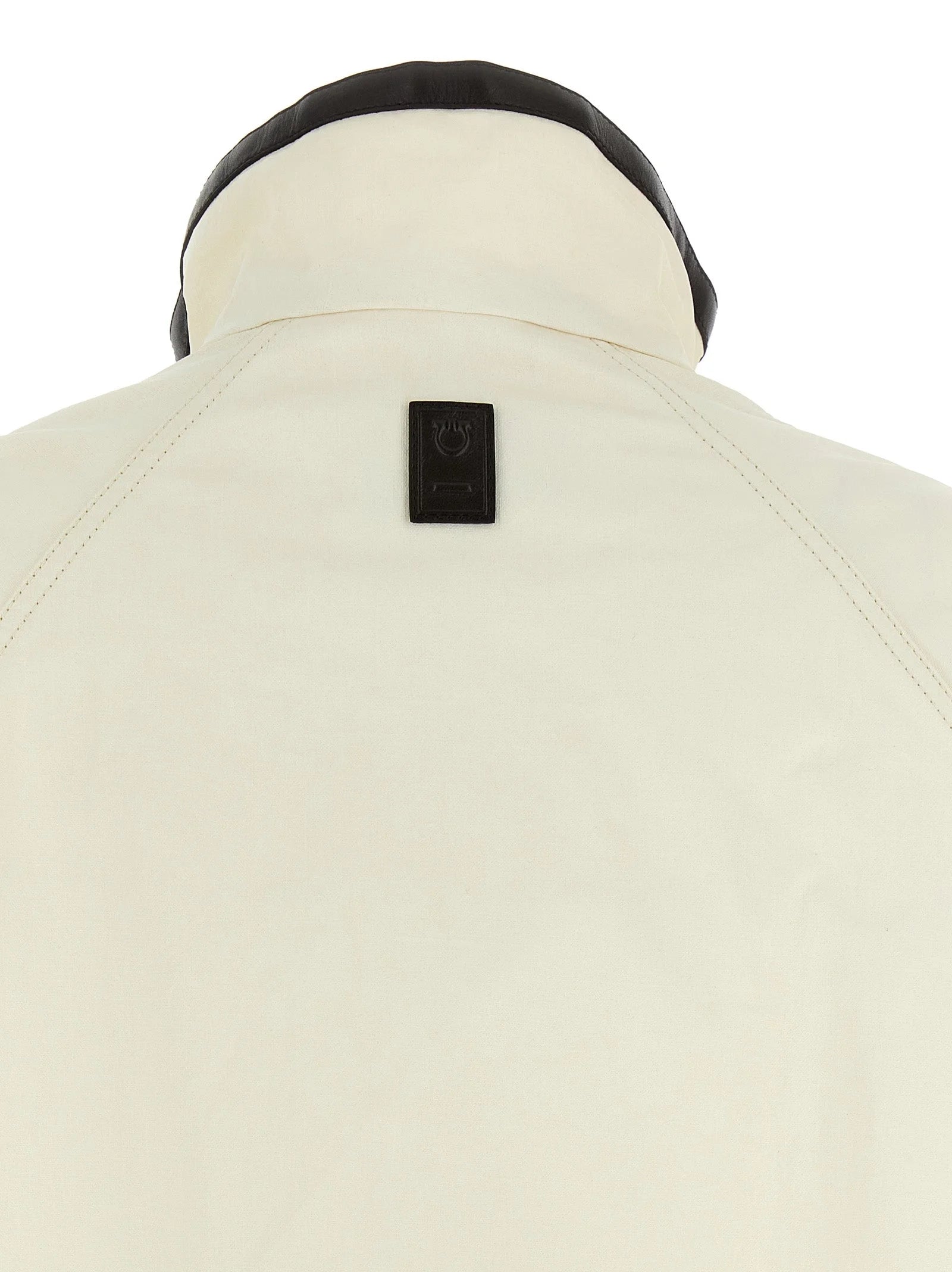 Ferragamo White Linen Full-Length Jacket - IT40