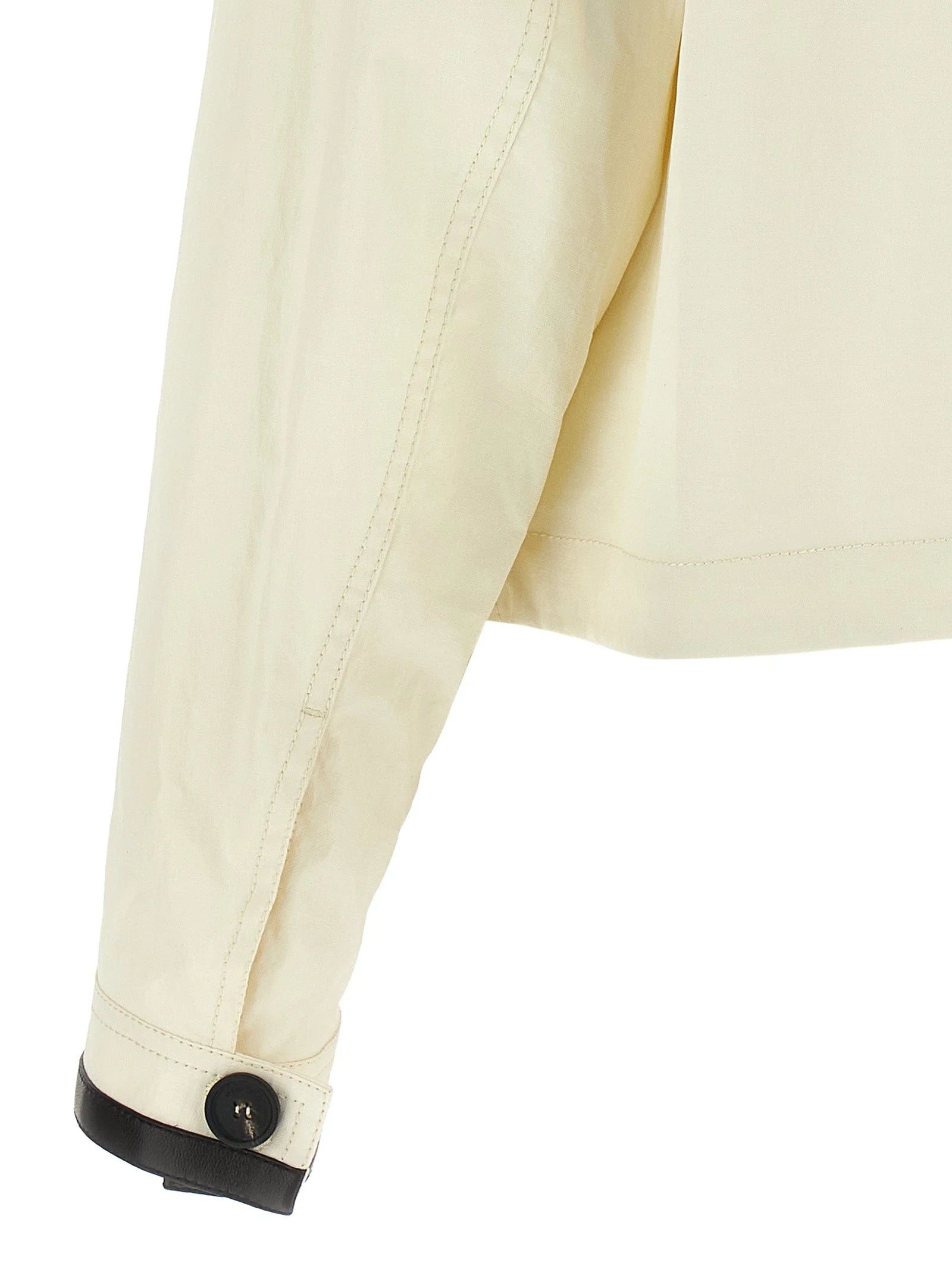 Ferragamo White Linen Full-Length Jacket - IT40
