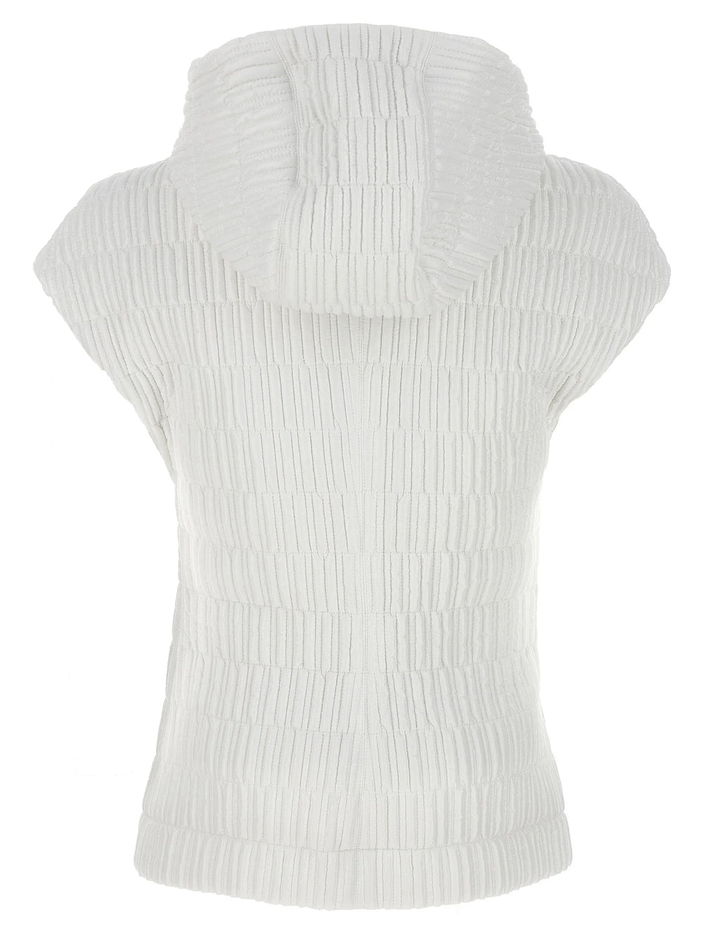 Ferragamo White Polyamide Sleeveless Jacket - IT44