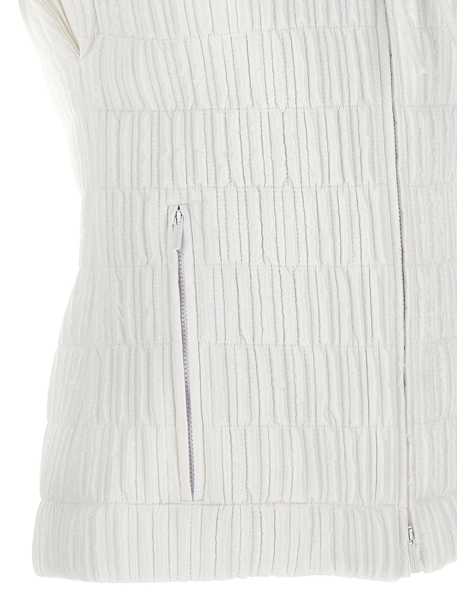 Ferragamo White Polyamide Sleeveless Jacket - IT44