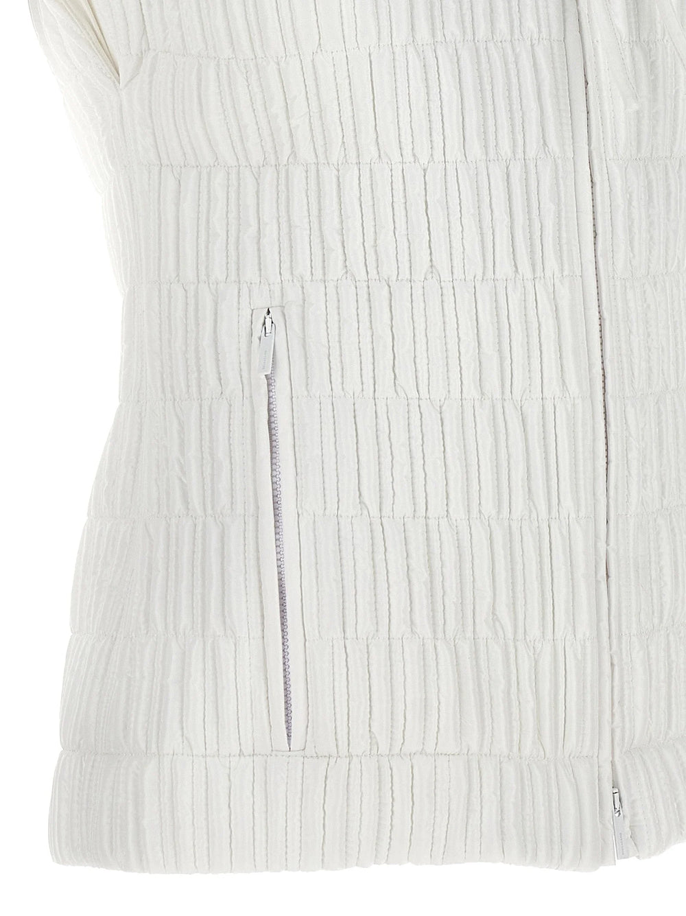 Ferragamo White Polyamide Sleeveless Jacket - IT44