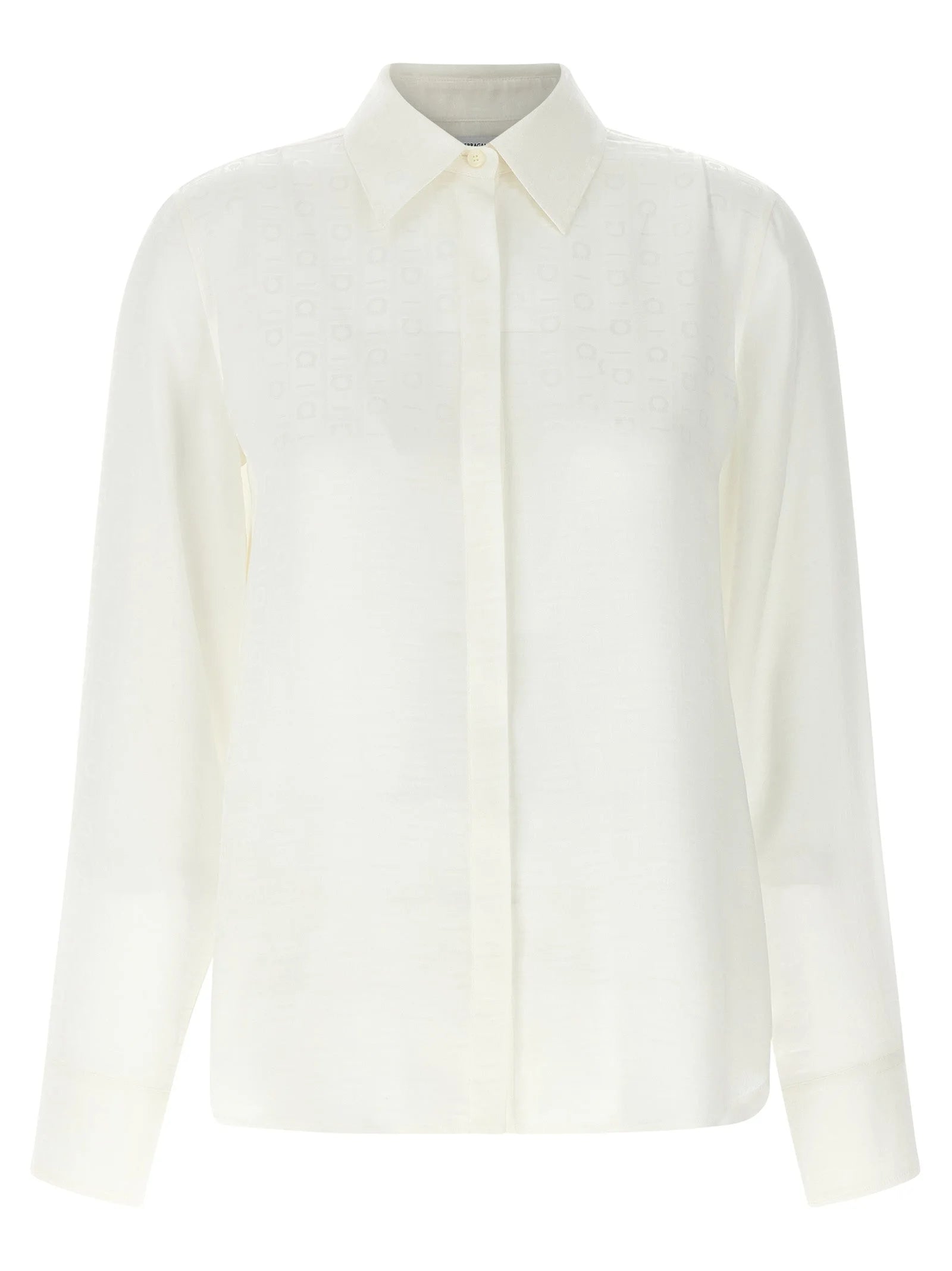 Ferragamo White Silk Blouse - IT40