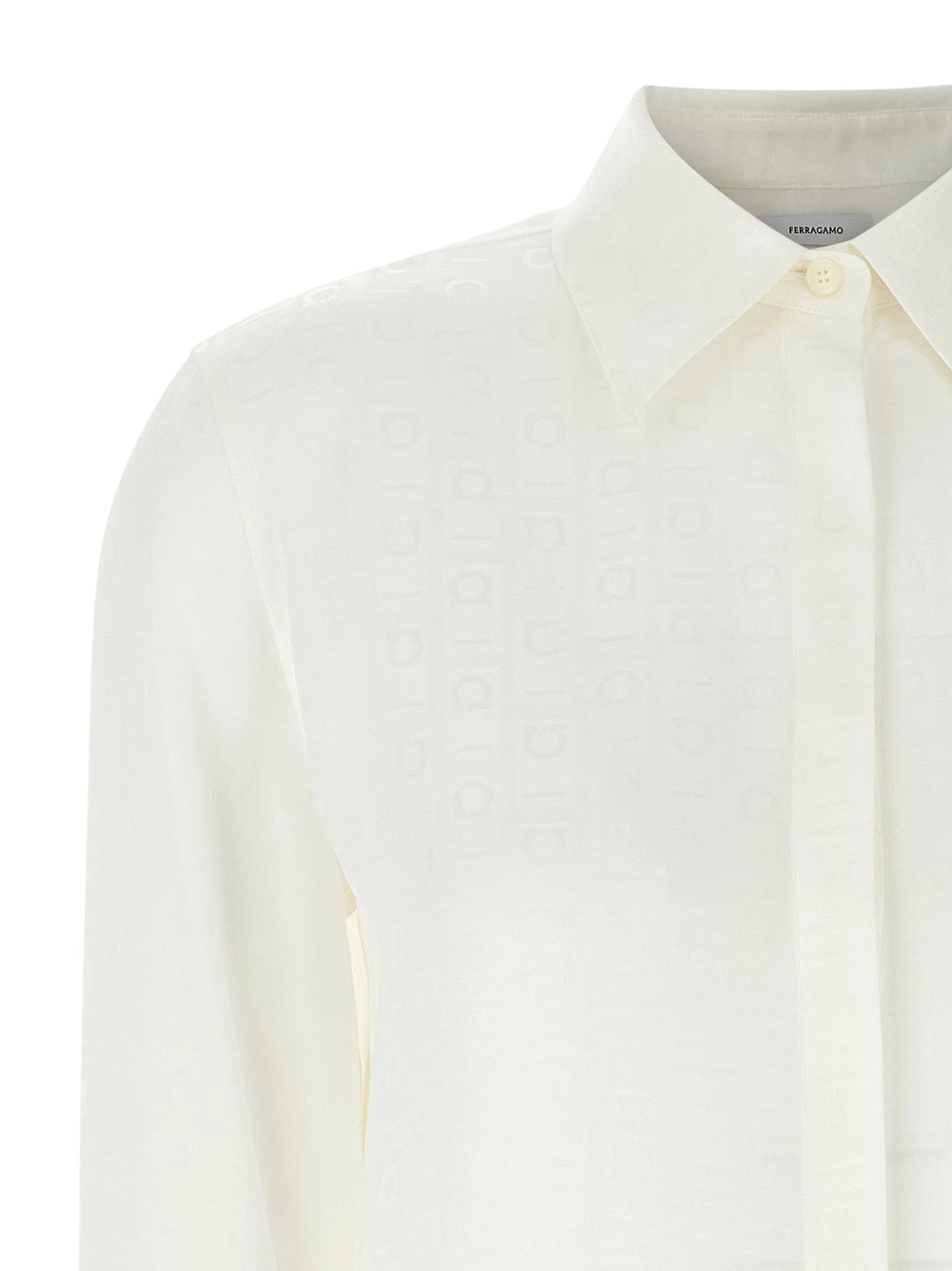 Ferragamo White Silk Blouse - IT40