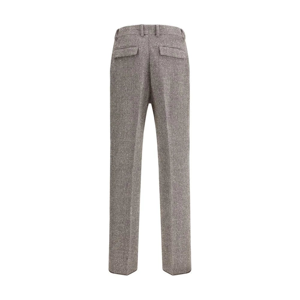 Ferragamo Wide chevron Pants - IT52 | XL - Trousers