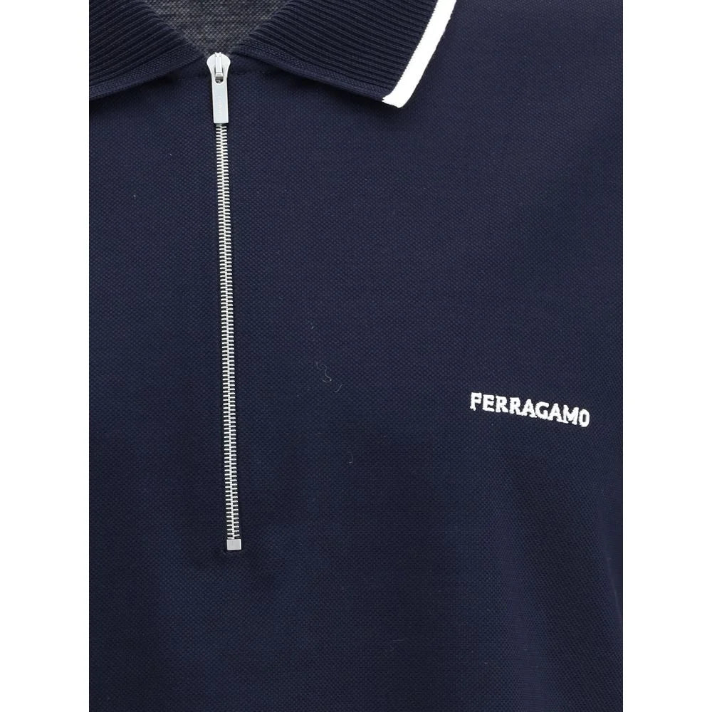Ferragamo Zip Polo Shirt - Polos